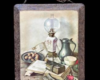 Still life plaque