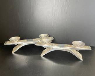 Metal candleholders