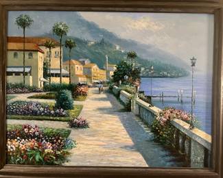 "Bellagio Promenade" Howard Behrens Reproduction. 