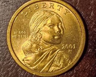 2001 P Sacagawea Dollar