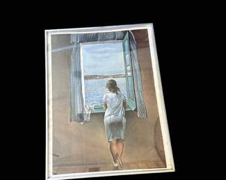 "Young Woman at a Window" by Salvador Dali Print