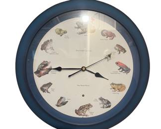 Discovery Channel frog wall clock 