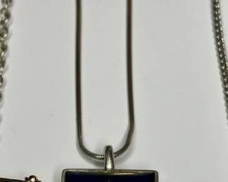 Andrea Haffner Sterling & resin necklace 