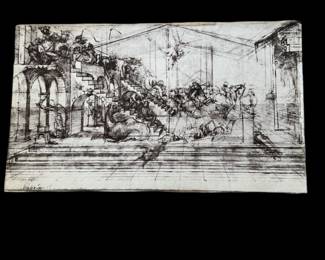 "The Adoration of the Magi" print by Leonardo da Vinci