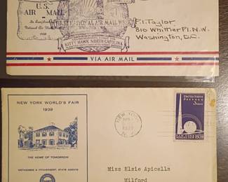 Vtg collection of First Day Cover and Issue stamps (1938-1955)