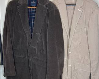 Brooks Brothers & J Crew men’s sport coats, cordoroy & seersucker