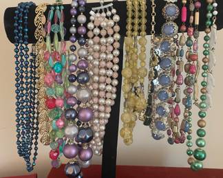 Vintage beaded & thermoset necklaces