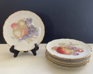 Schumann Arzberg Bavaria Germany fruit platEs vtg