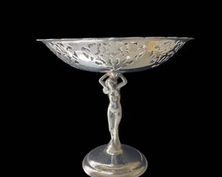 Krome Kraft by Farber Brothers compote/candy dish