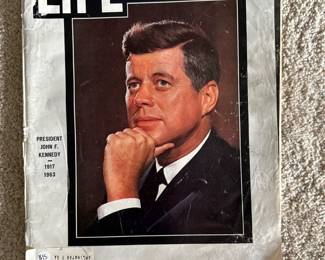 Life magazine with JFK featured on the cover 1964