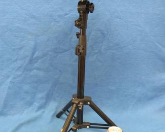 Lot 342. Tripod for a projector or camera. Extends to 48". Rotating/tilting base.