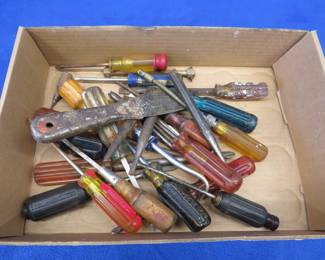 Lot 447. Hand tools mostly screwdrivers