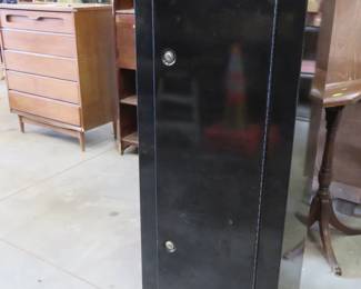 Lot 90. Gun cabinet with one key, 21"W x 55"H x 16"D