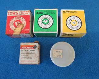 Lot 304. .22 caliber power loads and blanks. Amounts as pictured.