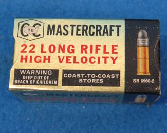 Lot 338. Vintage Remington and a Coast to Coast boxes of 50 each 22 LR rounds. 100 total rounds.