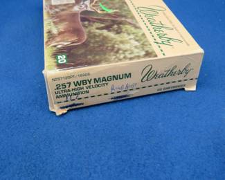 Lot 500. 20 mixed .257 WBY Magnum rounds