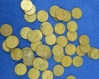 Lot 86. 50 Wheat pennies