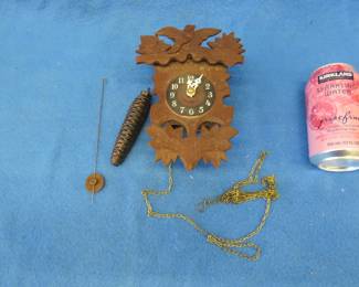 Lot 320. Old pendulum clock for parts or repair