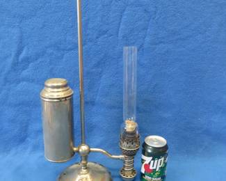 Lot 68. Antique oil lamp and chimney