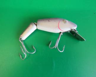 Lot 312. L&S MirrOlure in a plastic box. Rebel Deep Crawdad NIP with trimmed box.