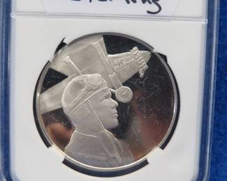 Lot 167. 1977 Post Masters of America commemorative coin made of 24.5 grams of Sterling Silver