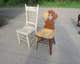 Lot 159. Pair of old chairs