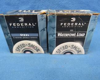 Lot 307. 50 Federal 12-gauge 3" steel #3 shot