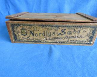 Lot 104. Primitive wooden box