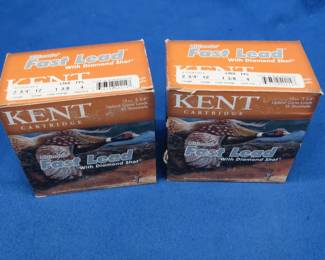 Lot 498. 50 Kent 12-gauge, 4-shot rounds