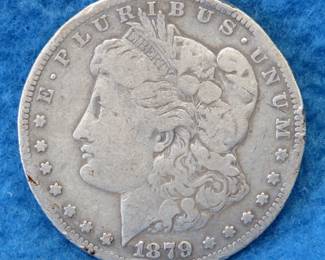 Lot 17. 1879 S Morgan silver dollar