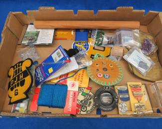 Lot 413. Shooting metals, old military patch, and more