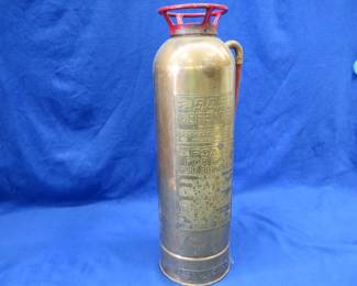 Lot 462. Schwartz Bros. brass fire extinguisher
