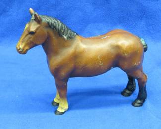 Lot 23. Cast-iron horse, approx. 1 1/2 hands (8") high