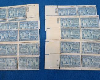 Lot 394. Eight 1944 13-cent Special Delivery plate blocks. Scott #E17.