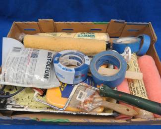 Lot 180. Painting supplies and more