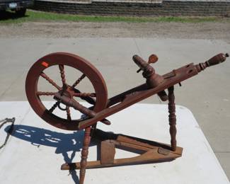 Lot 224. Small spinning wheel As-Is