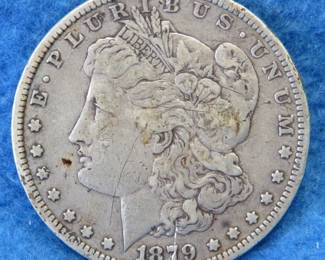 Lot 18. 1879 P Morgan silver dollar