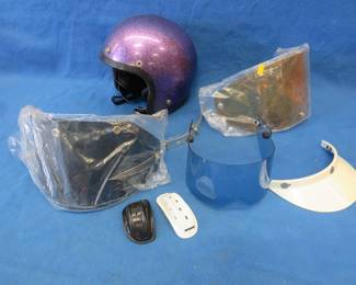 Lot 73. Snowmobile/motorcycle helmet with attachments. Size XL.