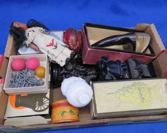 Lot 70. Jacks, Avon bottles, and more