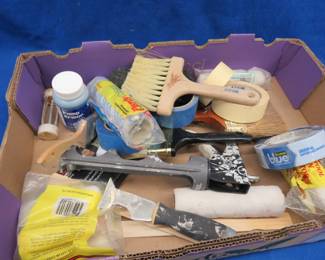 Lot 189. Painting supplies and more