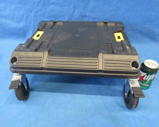 Lot 69. DeWalt stacking rolling toolbox base. 19" x 17" x 7"