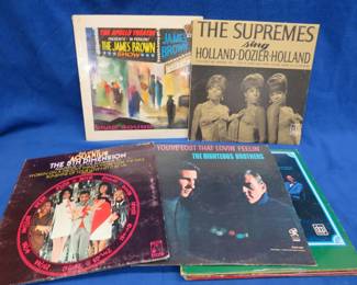 Lot 161. 12 albums including James Brown, The Supremes, and more