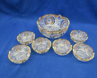 Lot 443. Seven-piece berry bowl set