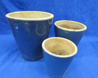 Lot 191. Three-piece matching flower-pot set