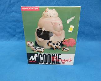 Lot 182. Barnyard cookie jar. Mint condition