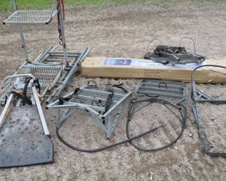 Lot 30. Deer stands and ladders