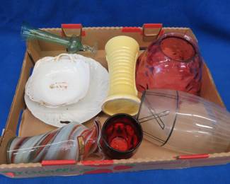 Lot 448. Vintage glassware and pottery