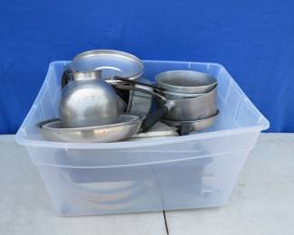 Lot 260. Pots and pans