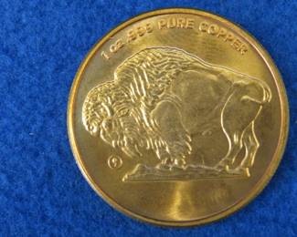 Lot 85. 1oz .999 fine copper round
