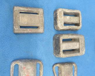 Lot 66. Lead weights used by scuba divers. 13 lbs. total.